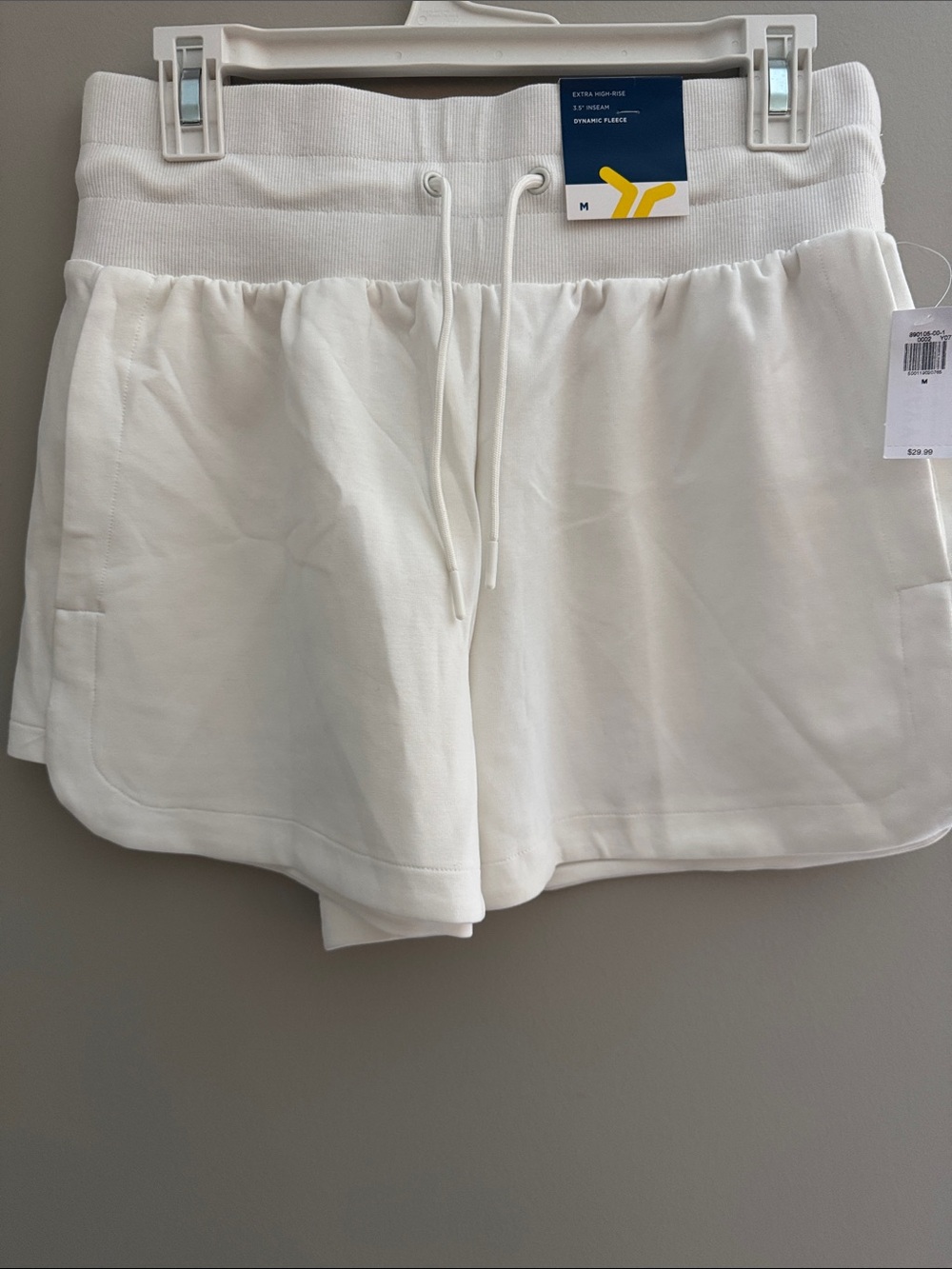 Women’s White Drawstring Lounge Shorts